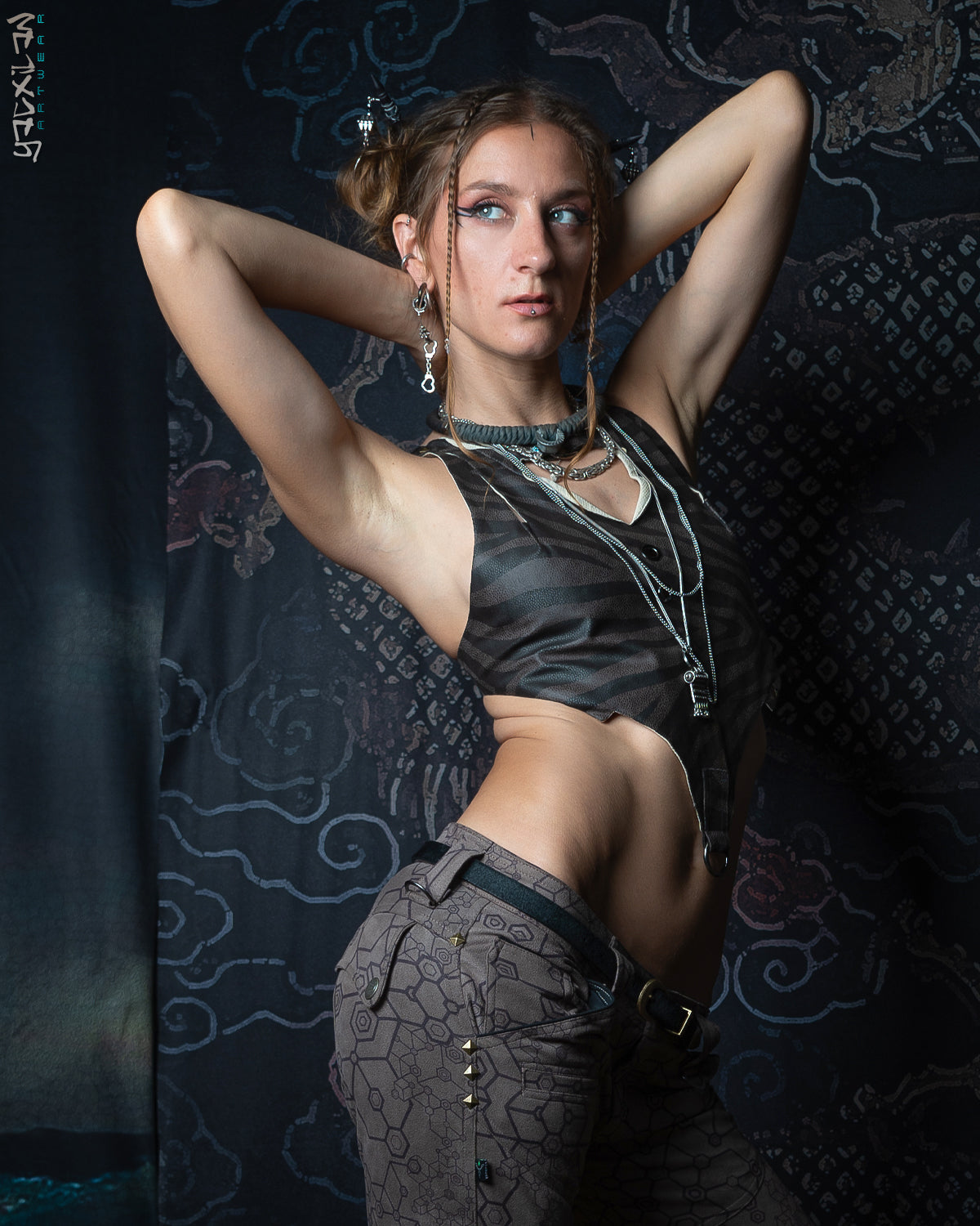 Corset / Fake Leather Rings - TIGRE